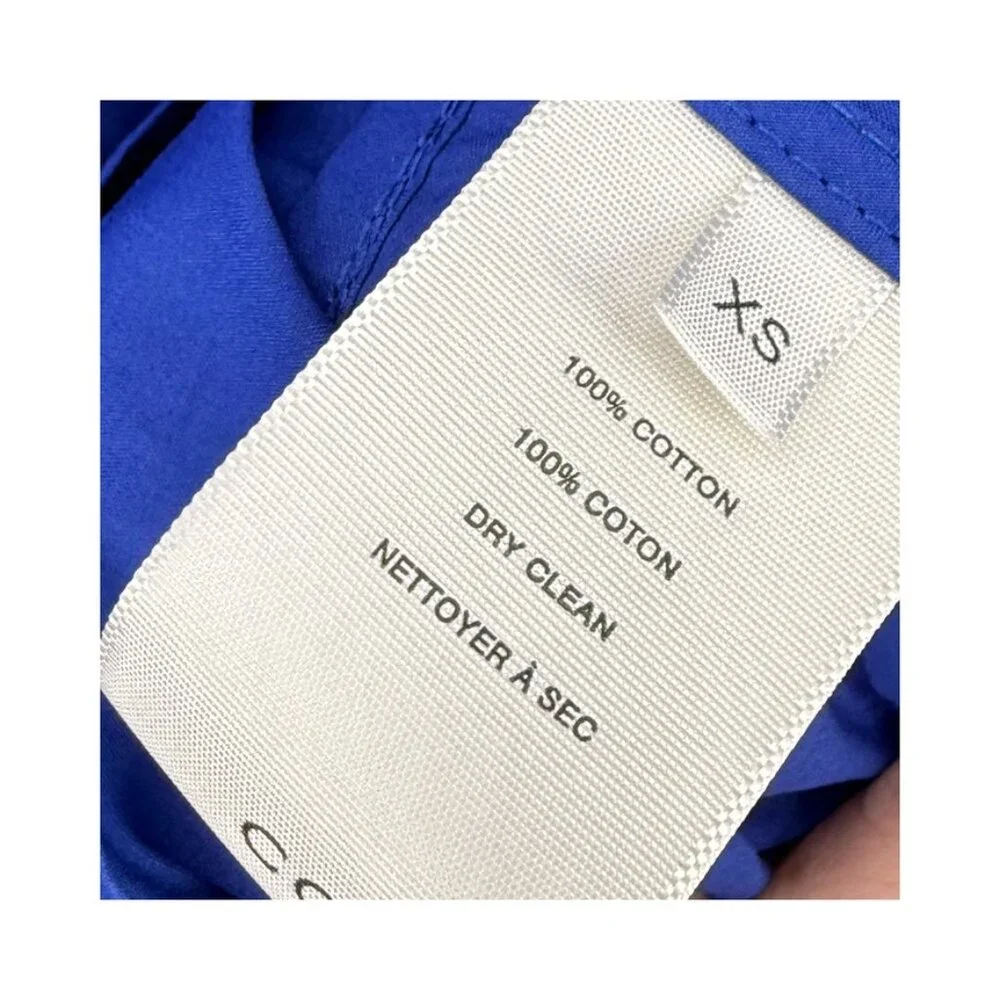 Co. Midi Length Blue Poplin Dress Size: XS - Picture 12 of 15